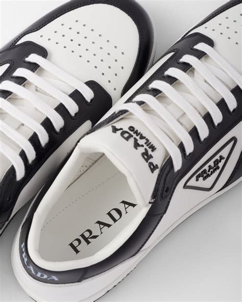 district leather sneakers prada|White/black District Leather Sneakers .